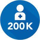 200K patients icon