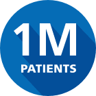 One million patients icon
