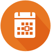 Holiday schedule icon